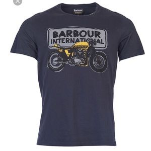 Barbour International Sketch Tee Dark Navy